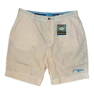 NEW True Flies Manasota Synthetic Seersucker Men's Size 42 Conch Pink SPF 30 NWT